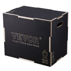 VEVOR 24/20/16 Inch 3 in 1 Plyometric Jump Box Fitness Exercise Plyo Box Wooden