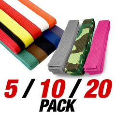 Martial Arts 1.5″ Wide Karate Belt Taekwondo Judo Double Wrap Solid Color Belts