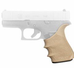 Hogue HandALL Beavertail Grip Sleeve FDE Rubber Slip-On Glock 43X MOS 48 18213