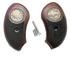 fits Bond Arms Derringer Grips Rosewood Buffalo Nickel Grips XL NEW ’23