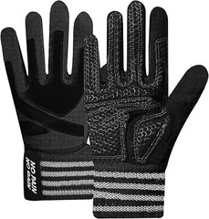 Weight Lifting Gym Workout Gloves Full Finger with Wrist Wrap Support Men Male