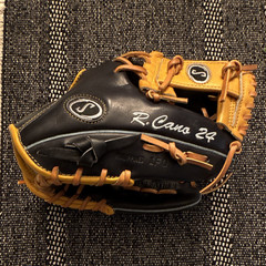 1 WEEK LEFT -Spalding R.Cano 11.5 Leather Baseball Glove Black/Tan Left Hand