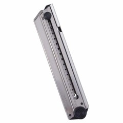 Mec-Gar For Luger PO8 8 RD 9mm nickel finish, black baseplate * MGLUGP08N