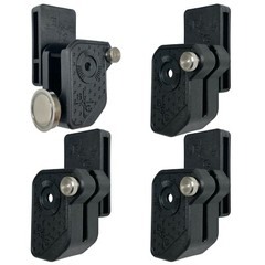 Ambidextrous Double Stack Magazine Pouches w/ 1x Magnet fits 9mm .40 Mags 4 pcs
