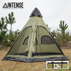 Intense Teepee Camping Tent Family Outdoor Sleeping Dome Shelter w/ Carry Bag