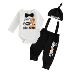 Karuedoo My 1st Halloween Baby Boy Outfit Long Sleeve 12-18 Months A-black