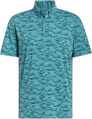 Adidas Go-To Printed Golf Polo Shirt Men’s Size S Blue II7835 New