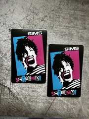 Sims Skateboard Stickers 1980 Scream Vintage Skateboarding Powell Hawk Alva FLIP