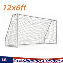 Heavy Duty Soccer Goal for Backyard Training 12×6 FT Galvanized Steel Frame