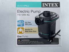Intex Quick Fill Electric Air Pump 110-120V AC Inflates & Deflates Mattress NEW