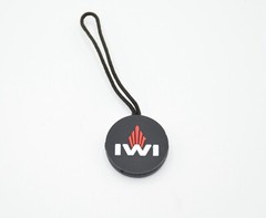 IWI ISRAELI WEAPONS INDUSTRIES ZIPPER PULL/ZIPPER TAB HK PVC PROMO LOGO OEM IWI