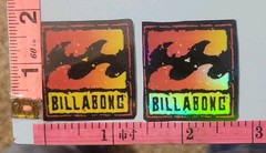 Set Of 2 billabong stickers 2inches × 2inches