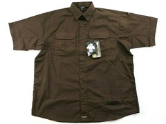 XL Blackhawk Chocolate Brown Short Sleeve Tactical Shirt