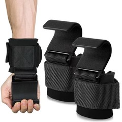Weight Lifting Hooks Wrist Wraps Lifting Gears Lifting Gym Hooks (Pair)