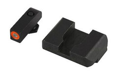 AmeriGlo Protector Night Sight Org Front Ring/Serrated Rear-Glock 42/43-GL-436