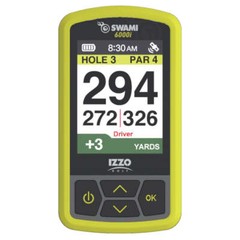 Izzo Swami 6000I Handheld Golf GPS Rangefinder Color Display 2.5-Inch, Yellow