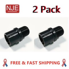 2 Pack Steel Premium Thread Adapter 1/2×28 to 5/8×24