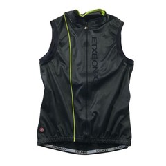 Etxeondo Mens Cycling Vest XL Black Neon Yellow Windstopper Full Zip Gilet Spain
