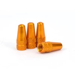 4pcs Aluminum Alloy Presta Valve Caps – Dustproof Covers for MTB/Road Bikes