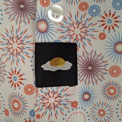 Breakfast Ball Golf Polo Men’s Size XL Shirt Fireworks Short Sleeve Stretch
