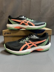 New ASICS Gel-Game FF Padel Sneakers in Black/Vivid Coral 1041A493 Men’s US 10