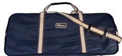 Wilson US Open Vintage Tennis Racket Bag Handles & Shoulder Strap Blue Red White