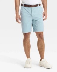 Men’s Golf Shorts 8″ – All In Motion Light Blue Size 32 Retail $30
