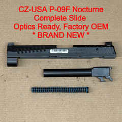 NEW CZ P-09 Nocturne 9mm Optics Ready OEM Slide Assembly RMS K Cut