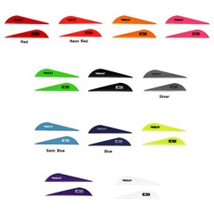 Heat Vane 50pk Bohning Arrow Fletching Mix Red Blue White Green Yellow Orange ++