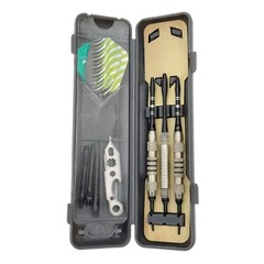 DARTS Fat Cat Plastic Tip Brass Dart Set Halex As Is