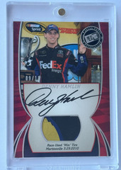 2011 Press Pass Racing Burning Rubber Signature Edition- DENNY HAMLIN #09/10