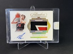 2024-25 Panini Flawless Matas Buzelis Gold Rookie Patch Auto /10 HPA-MBB RPA