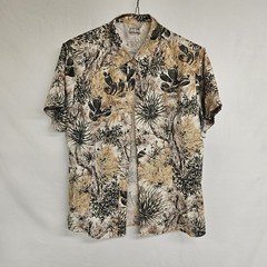 GameGuard Desert Camo Vented Button Up Shirt Mens Large Hunting Cactus