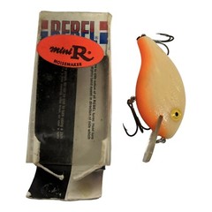 Vintage Rebel Mini R Square Lip crankbait Fishing Lure F9436 ORANGE TAN RARE