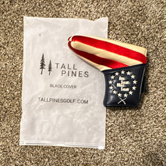 Tall Pines Blade Putter Headcover Red White Blue Stars & Stripes Golf 1pc