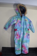 BLUE MAGIC Boys Girls SKI Snow SUIT SIZE 110 4 5 Years Old Tie Dye Light Blue
