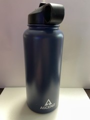 Ascend Classic 32 fl oz Insulated Stainless Water Bottle Straw Lid Blue/Black