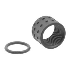 Lantac TP-Pro Knurled Thread Protector Black Oxide DLC 416R Stainless Steel NEW