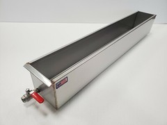 Budget Stainless Steel Parkerizing Tank, Gunsmith, blueing 40″x6″x6″, 1/2″ valve