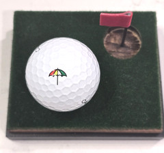 VINTAGE ARNOLD PALMER PERSONAL CALLAWAY HX RED UMBRELLA LOGO GOLF BALL