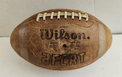 1980 vintage Wilson 1001 Exclusive NFL Pattern Pigskin Leather Football AFCRT