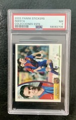 ⚽️ANDRES INIESTA F.C. BARCELONA ROOKIE STICKER PSA 7 NM ESTE LA LIGA 2003/2004