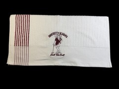 Univ of Alabama Golf Caddy Towel / 44in x 24in (49k Stitches) Vintage Logo