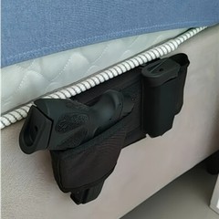 Concealed Carry Car Seat Gun Holster Mattress Bed Pistol Holster Tool Mag Holder