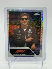 2023 TOPPS CHROME FORMULA 1 #14 GEORGE RUSSELL MINI DIAMONDS MERCEDES 72/299