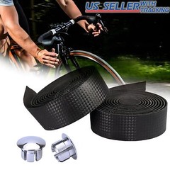 2pcs Cycling Road Bike Bicycle Handlebar Tape Rubber Handle Bar Wrap Non-Slip