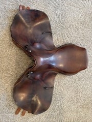 Crosby Olympic English leather horse saddle 18 In