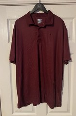 Callaway Golf Polo Shirt Men’s 2XL Dark Red Geometric Performance