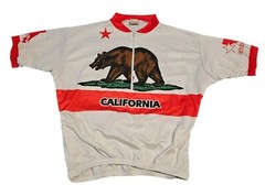 Vintage Kucharik California Bear Flag Bicycle Racing Jersey Size Slim 4XL Rare