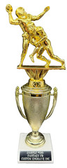 Football Trophy – Engraving Included – Free Shipping – Marble Base 12″